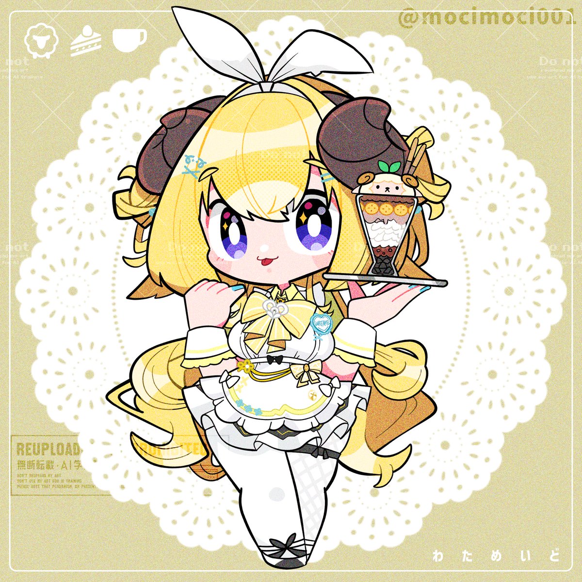 mocimoci001's tweet photo. わためいど🐏

(素材画像はツリーにあります🙇‍♂️)
#つのまきあーと https://t.co/oPN5ePXqrz