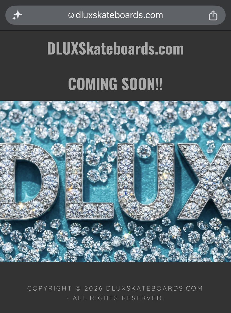 DLUXSkateboards's tweet photo. Been a while in the making. The official website will drop at midnight on Friday!!

🚨💥🔥💥🚨 https://t.co/AGqM6pEA7m