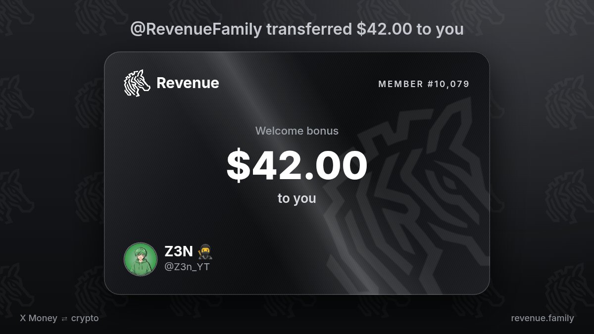 Z3n_YT's tweet photo. @RevenueFamily $42.00 courtesy of @RevenueFamily https://t.co/R768sjIP0h