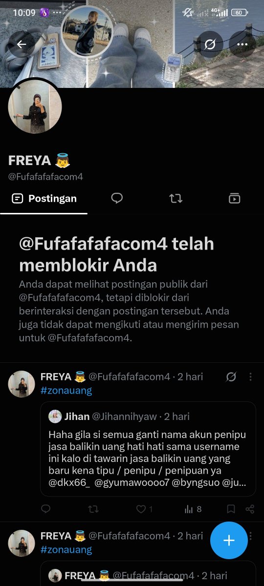 penipubiadabb's tweet photo. X PLEASE DO YOUR MAGIC 

Aku korban tipu mengatasnamakan "Cyber" Yg bisa balikin uang yang dimana posisinya aku ditipu karena niat ingin bantu ibuku yang kena tipu orang di Facebook. Dan setan @Fufafafafacom4 @Jihannihyaw dateng seakan-akan peri yg--- 

#zonauang #zonajajan https://t.co/R0ddku0CgJ