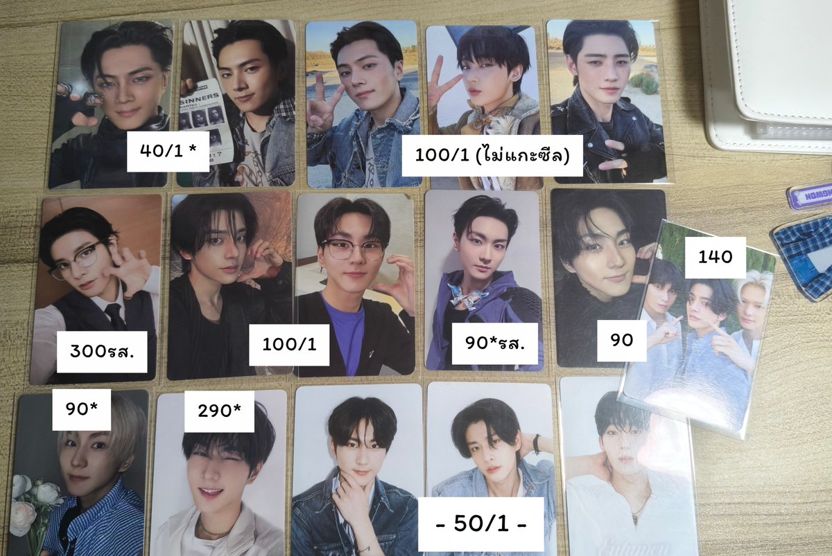 natnichaa127's tweet photo. 𐙚 wts/พร้อมส่ง
การ์ด เจย์ เจค ซองฮุน 
ซอนอู จองวอน ยูนิตซอนอูเจคนิกิ

-price ตามรูป Ი𐑼
(*)=มีตำหนิ ขอดูเพิ่มเติมได้

ˎˊ˗งานกล่อง ซองฮุน จองวอน 
-price 39/1 𖹭

📮ค่าส่ง 37 ｡𖦹°‧
รับผ่อนจองมัดจำ!

~ dm @natnichaa127 only 🪽

#ตลาดนัดENHYPEN #ตลาดนัดเอนไฮเพน https://t.co/vG9SFIFh6g
