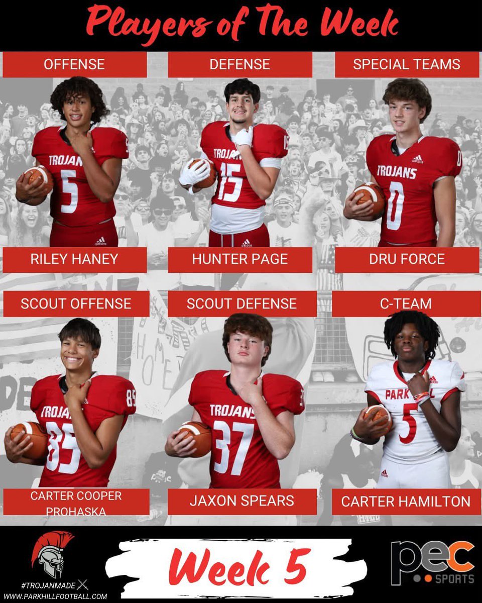 hunter_page15's tweet photo. Tough loss last week Blue Spring South. Very grateful to be name defensive player of the week🙏.  Ready to get a win this Friday against Liberty.

@PHTrojansFB @CoachAndySims @810varsity https://t.co/d8kyfGAuMZ