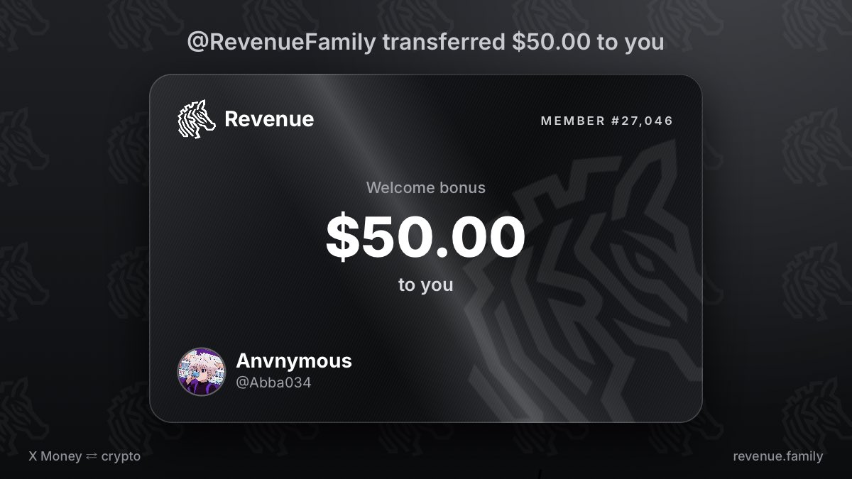 Abba034's tweet photo. @RevenueFamily So I got $50.00 from @RevenueFamily https://t.co/2wx3rTDrjw