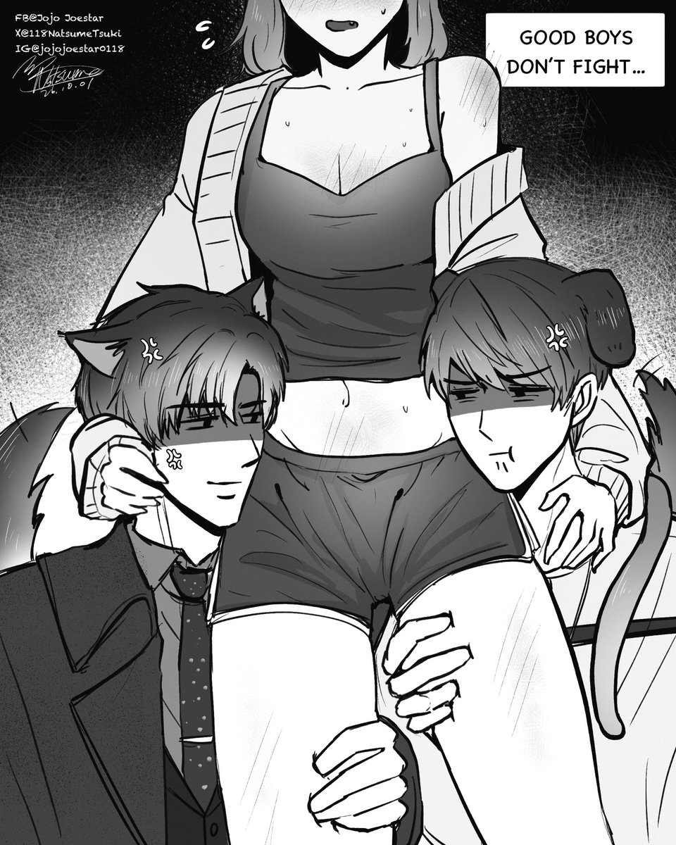 118NatsumeTsuki's tweet photo. 🍐🍎 GOOD BOYS… DON’T FIGHT…

#戀與深空 #恋と深空  #LoveandDeepspace #Zayne #黎深 #レイ #恋与深空 #Caleb #夏以晝 #夏以昼  #マヒル https://t.co/1AOc4g7O5A