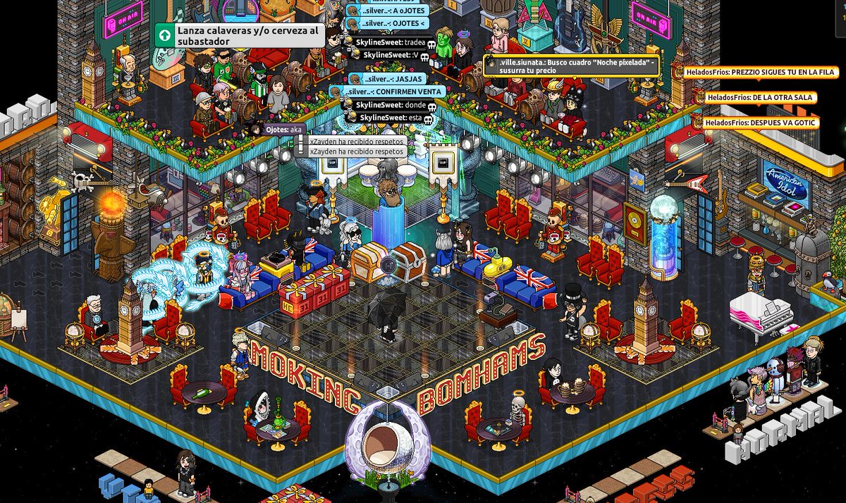 bomhams's tweet photo. Como todas las noches mi gente, de punto fijo, sin fallar, abriendo las Subastas Bomhams! @ESHabbo #habbo Cajitas HC, sorteos y dinámicas! https://t.co/EDxeZbbxXD
