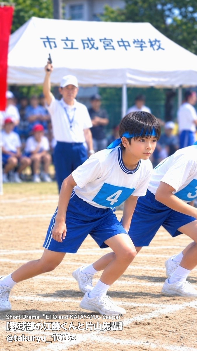 takuryu_10tbs's tweet photo. 秋の体育祭の方が好き🎶

#江藤くんと片山先輩_10tbs
#江藤凛久_10tbs https://t.co/QzfKZxN3Rn
