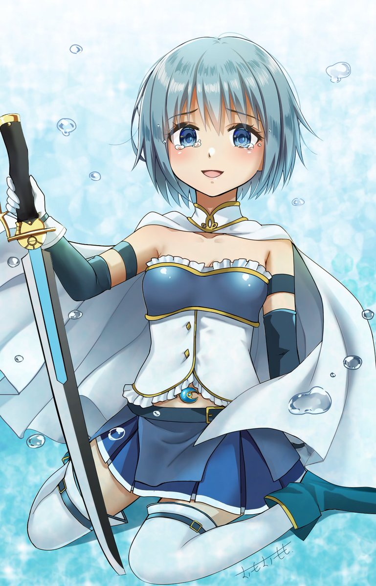 omoomomo001's tweet photo. まどマギ　美樹さやかちゃん　描きました。
初見当時はあまり印象になかったんだけど、
魔女が人魚だと知って…すごく切なくなって…好きになりました😿 https://t.co/ulbwCAo1VV