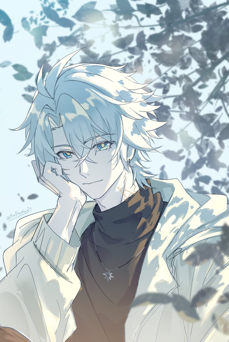 Firefeathers12's tweet photo. I love doodling 
#phainon https://t.co/ydkZ30bT0y
