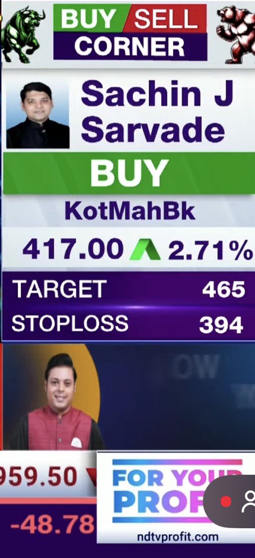 Sachiinsarvadee's tweet photo. Stock Call Featured on @NDTVProfit 
#KOTAKBANK #CARBORUNIV https://t.co/WdjAfy2HFz