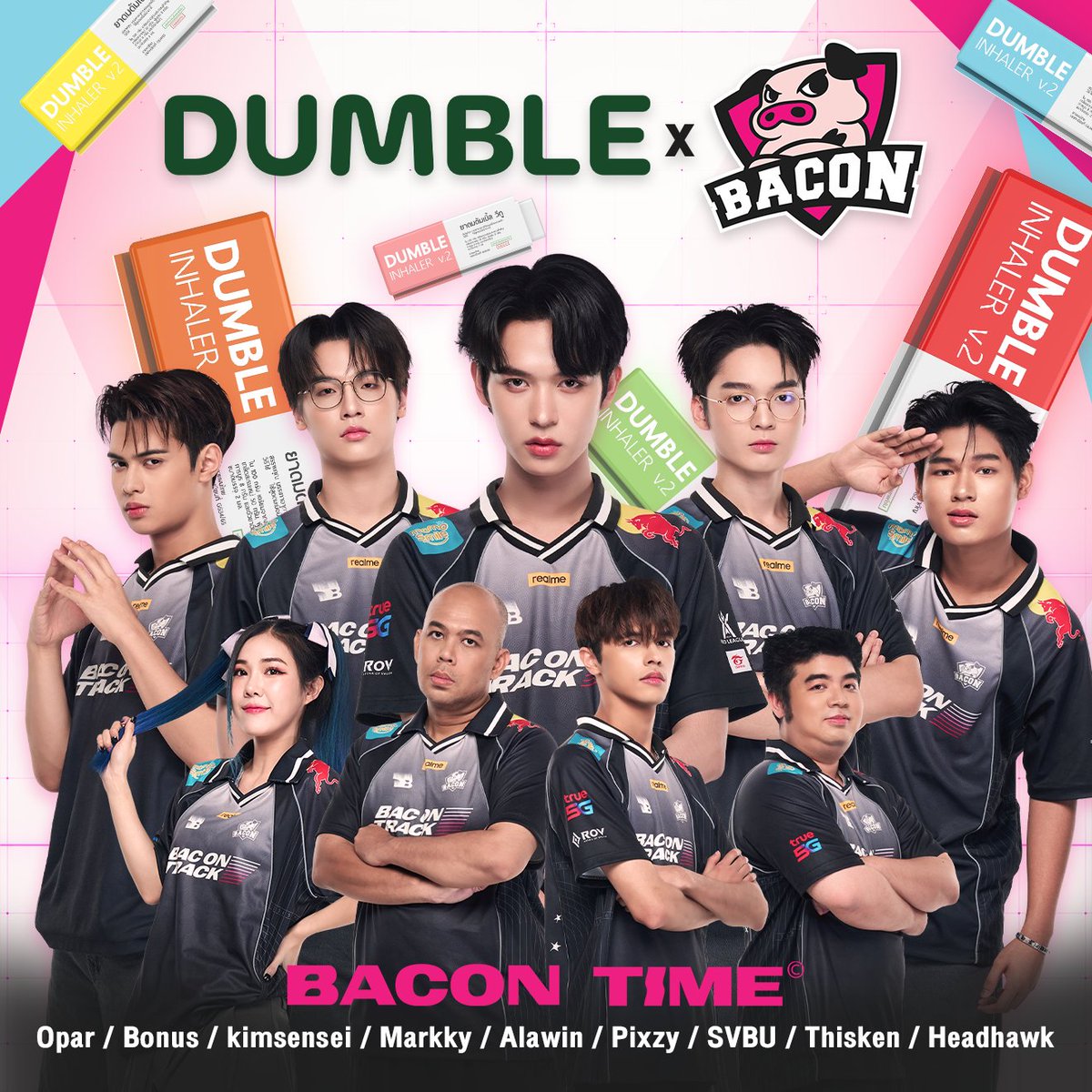 dumble_inhaler's tweet photo. IT’S TIME ! DUMBLE x BACON TIME 🐷

ยินดีต้อนรับ BACON TIME เพื่อนใหม่ของ พี่ DUMBLE 
ที่มาร่วมเติมความสนุก ความสดชื่น และสร้างโมเมนต์ดี ๆ 
ไปด้วยกัน 

เตรียมพบกับความสนุก กิจกรรม และเซอร์ไพรส์พิเศษจาก
DUMBLE x BACON TIME ที่กำลังจะตามมาเร็ว ๆ นี้ 

บอกเลยว่า นี่เพิ่งเริ่มต้นเท่านั้น 
Stay tuned ! แล้วเจอกันค้าบบบ 

#DUMBLE
#DUMBLExBaconTime
#BACONTIME
#ทีมBaconTime
#BACdiwa
