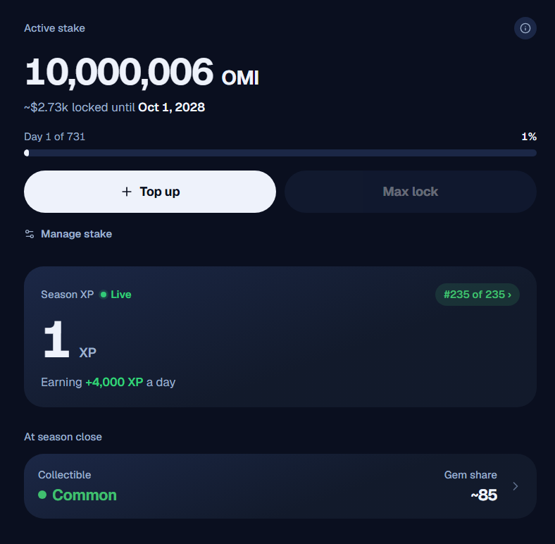 Str8SMF's tweet photo. 1 xp🏆
Let The Climb Begin🧗‍♂️
I'm staking⭕️
@ecomi_ @veve_official base:0x3792dbdd07e87413247df995e692806aa13d3299 https://t.co/O9CUygYQq0