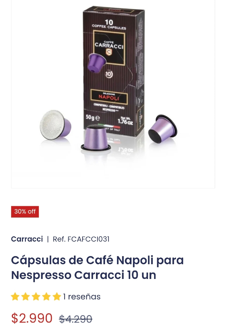 DescuentosRata's tweet photo. #ALERTARATA ☕️ Esta cajita con cápsulas de Café Carracci Napoli para Nespresso (10un) bajó a $2990 en Kiosclub.

🔗 https://t.co/F2y7fG5w99 https://t.co/1Xmzb1Q65J