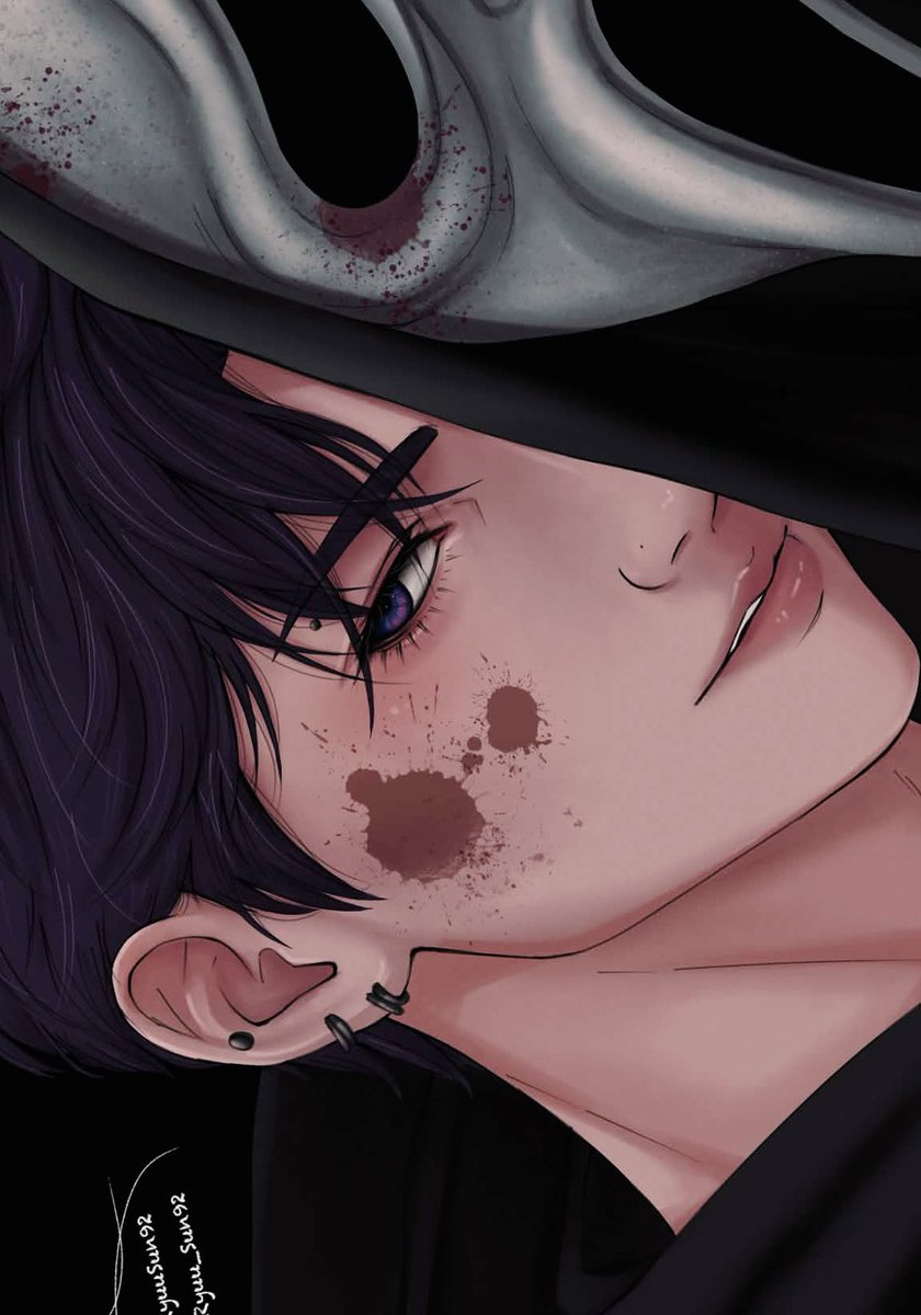 ryuu_sun92's tweet photo. It’s finally SPOOPY SEASON!!! so here’s ghost face raf lol 
#rafayel #ghostface #loveanddeepspace https://t.co/5GJ9bjSyyY