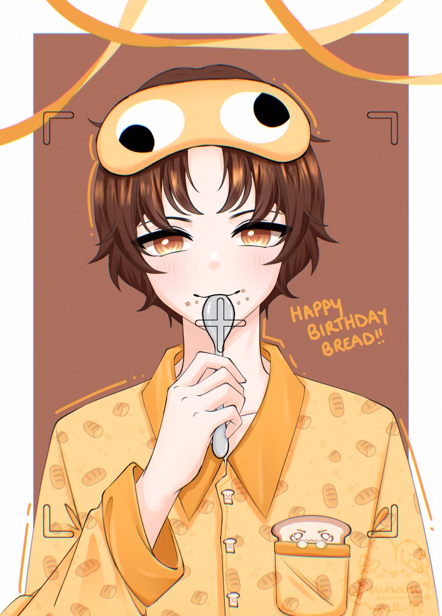 ZzzSunari's tweet photo. Ი︵𐑼୨ৎ Happy Birthday to one of my dearest friends, Bread! 

For a quick rendering, the hair turned out pwetty gewd! https://t.co/bvu7BGopuS