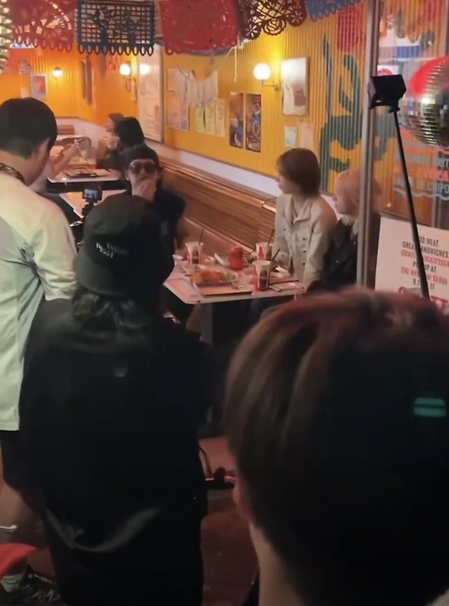 nmixxpics_'s tweet photo. Lily and Bae was seen with Joon Park filming an episode of Wassup Man! https://t.co/vl6MOkQ20X