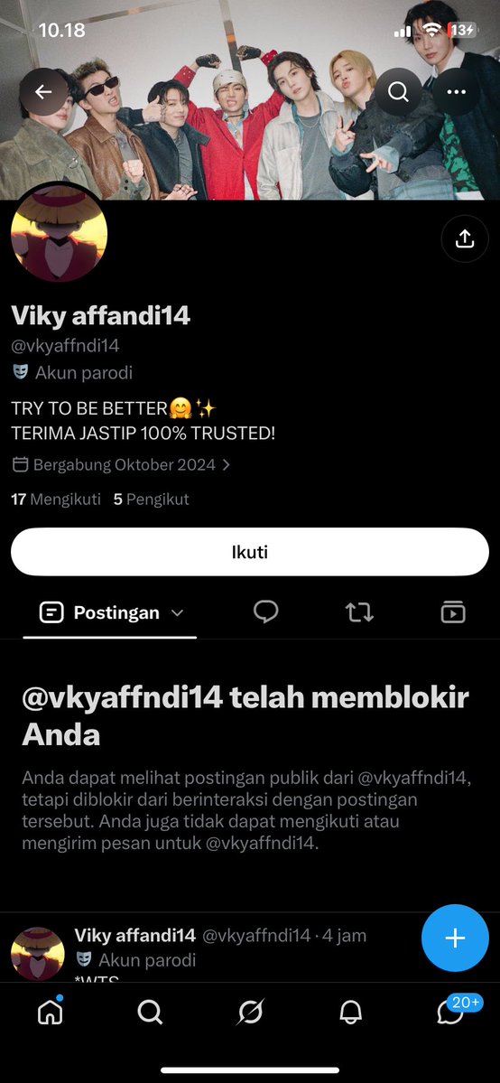 zeazetraaz's tweet photo. PENIPUAN TIKET KONSER
PAGII GUYS TOLONG YA HATI HATI ATAS NAMA VIKY AFFANDI INI DIA NIPU DAN SKRG MASIH AKTIF JUALIN TIKET, TIKET TIMNAS TIKET PESPOR TOLONG BE AWARE GUYS #zonauangใ
ค #penipuan #scam #tiketkonser #zonauangใ
ค
welcome oktober
feni
makmur
#PLN50RBCUMA40TB https://t.co/ZT0Phtkq8G