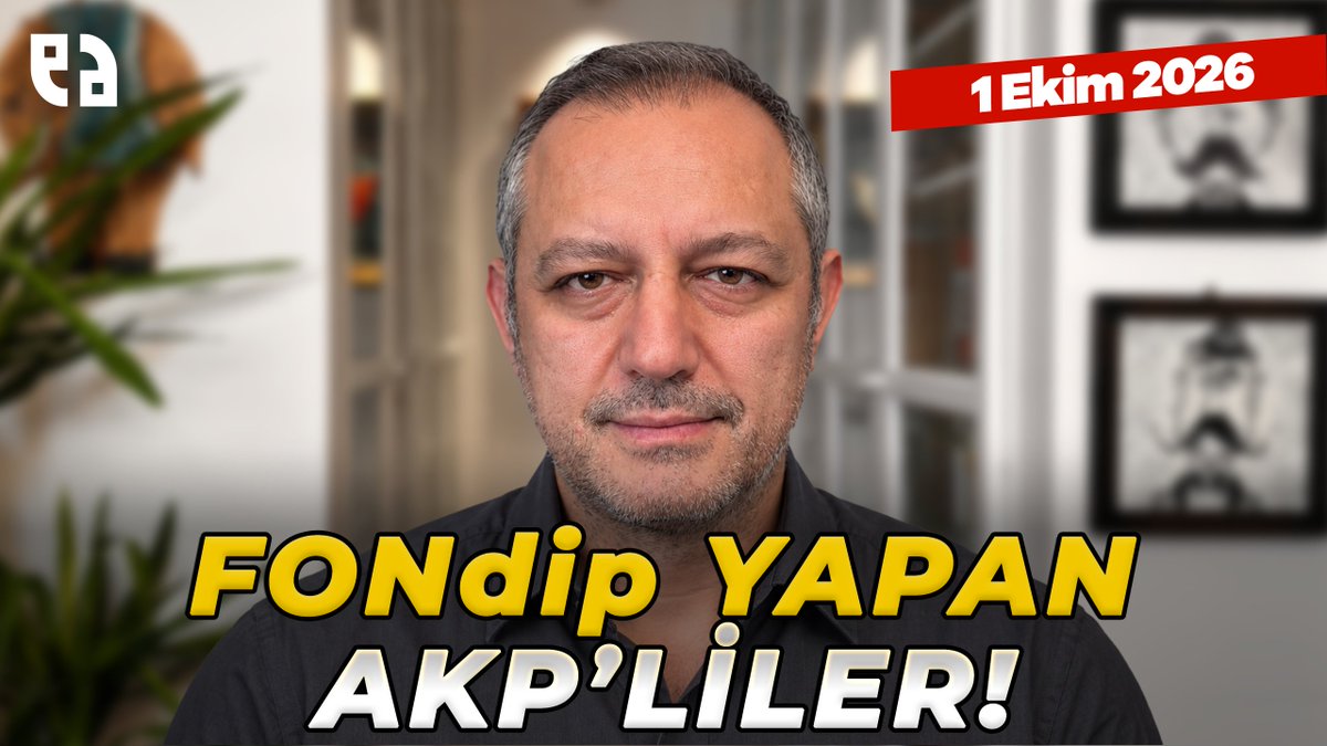 erdemataytv1's tweet photo. Patlayan Patlayana… AKP İnfilak Ediyor… | Erdem Atay Yorumluyor | 01.10.2026

"FONdip Yapan AKP'liler"

⌛️06.42'de yayında...

📍 Fatma Betül Sayan Kaya, Parayı İade Etmemiş
📍 Nihat Zeybekçi, Fon Mağduru Çıktı
📍 Borsa İstanbul YK Üyesi Tanrıkulu, Borsa Dolaplarını Denetleyecek
📍 Hayati Yazıcı’nın Oğlunun Mal Varlığına Konup Uçan Tedbir Kelebeği
📍 Ayasofya İmamından Mukayeseli Ahlak Dersi
📍 Yüzlerce Milyonluk Yahşihan Belediyesi İmar Müdürü
📍 T24 Web Sitesi ve Sosyal Medya Hesapları Kapatıldı
📍 Bilal Erdoğan’ın Normali, Türkiye’nin Perişanlığı
📍 Cemil Tugay’ın Erdoğan Ziyareti