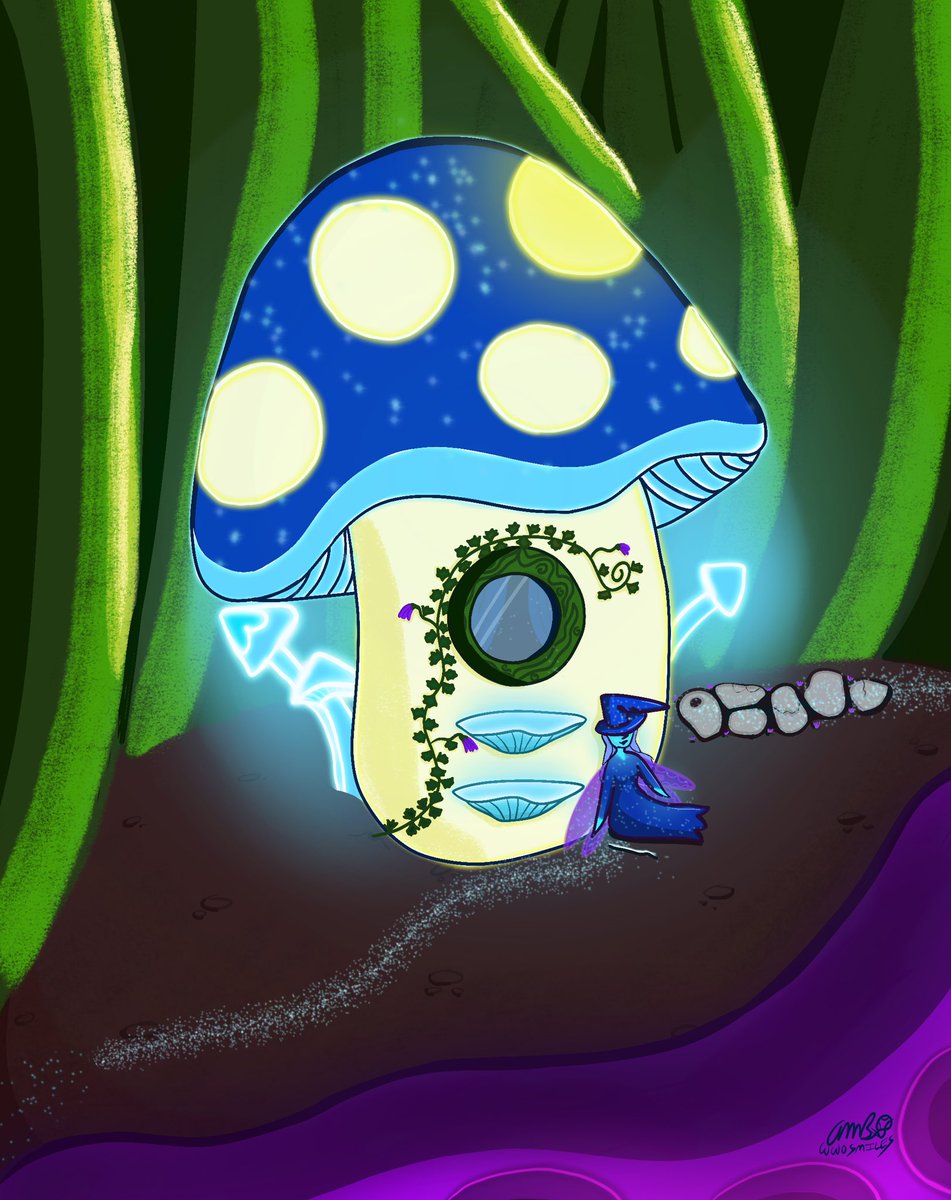 wwosmiles's tweet photo. Today I was inspired by Peculiar Ashley to draw a fairy House! And here it is with glow in the dark mushrooms and all!
#fairies #art #crafting https://t.co/eZ3hvxtVUK