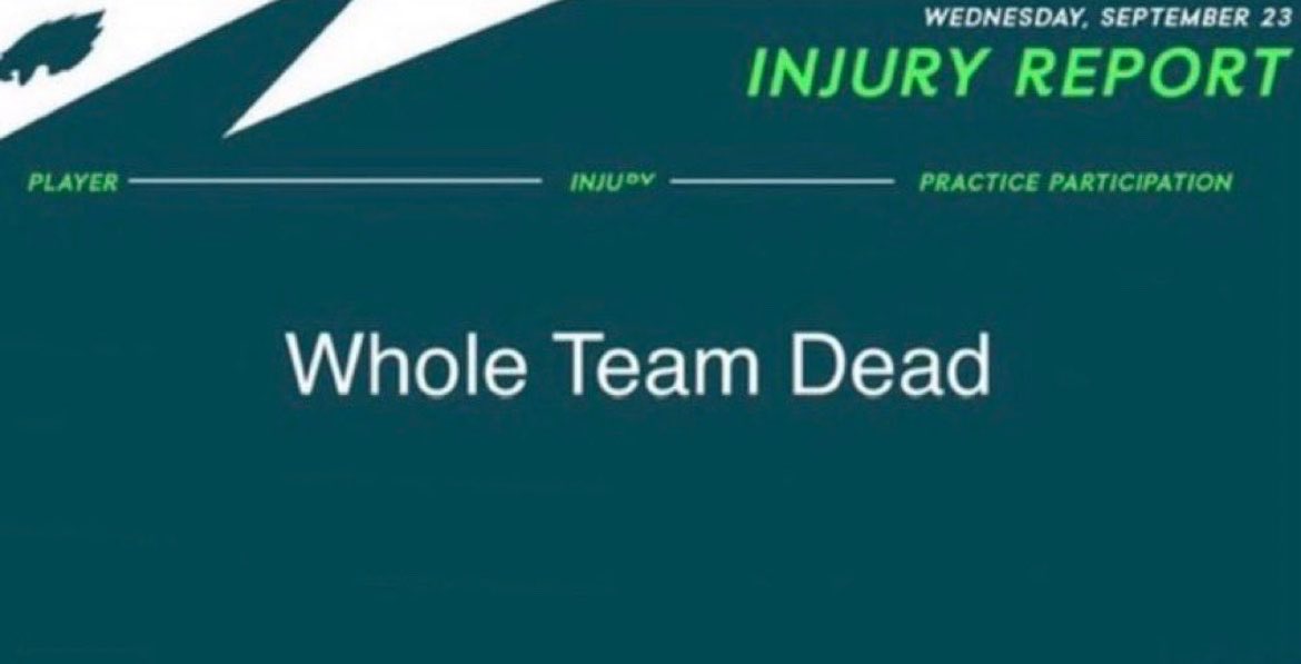BarkleysBurner_'s tweet photo. Eagles Injury Report: https://t.co/SpsgX0MV62