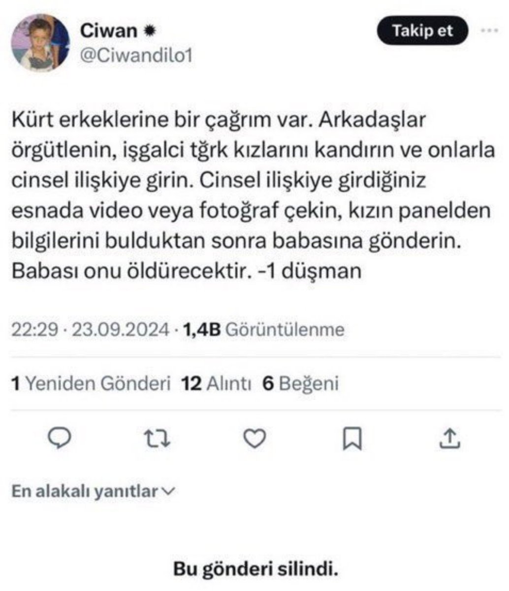 revival00_'s tweet photo. Kızı tehdit eden kişinin daha önceden attığı tweet. https://t.co/KgridtnPcU