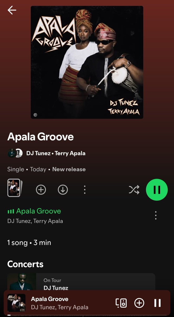 Elozino__'s tweet photo. DJ TUNEZ, TERRY APALA 

APALA GROOVE 

OUT NOW 🚨 https://t.co/iiGBXhmgg3