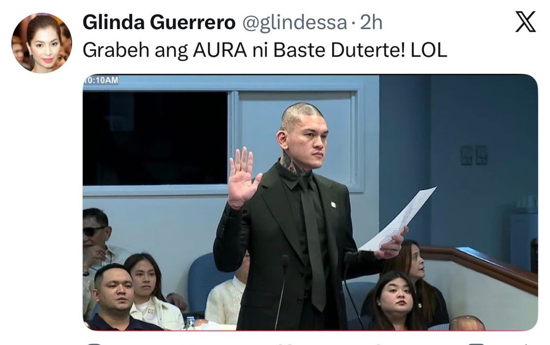 macronikki's tweet photo. Mukha siyang driver ng limousine. Yan ang aura niya. https://t.co/LXvusgf1lV