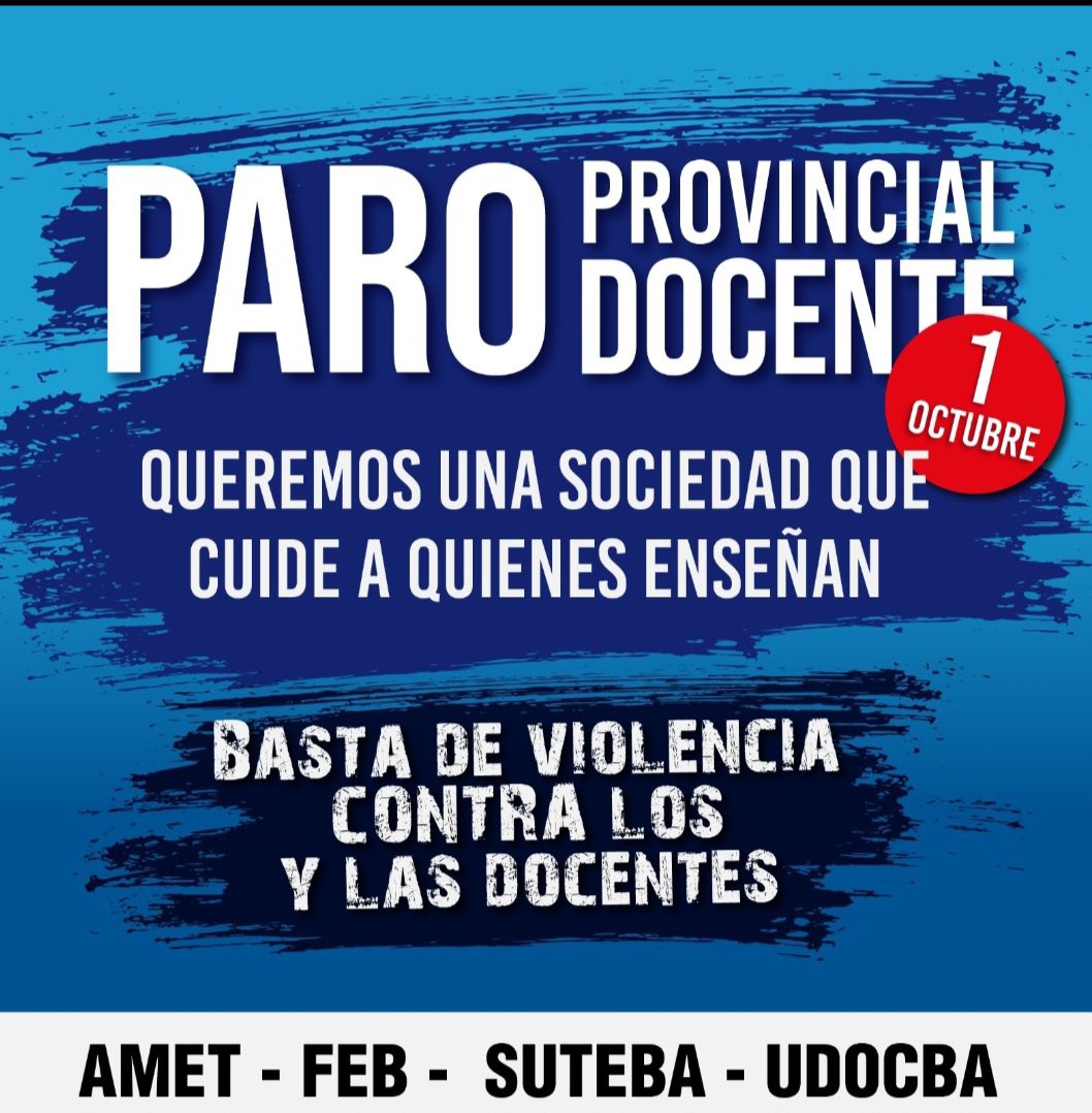 NerinaNeumann's tweet photo. Mañana los docentes bonaerenses paran por la violencia en las escuelas.

No podemos naturalizar que enseñar implique exponerse a agresiones.

Y tampoco podemos esperar a que ocurra un nuevo hecho para empezar a discutir qué herramientas necesita la escuela. 

Abro hilo 👇🏻 https://t.co/VUHt5dQd2N
