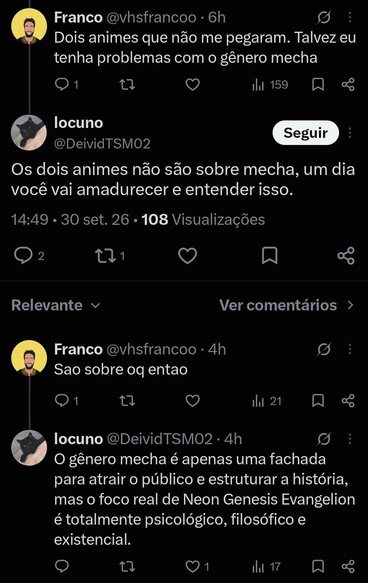 theusHaschwalt's tweet photo. eu acho lindo como falar isso é a prova que tu nao viu nenhum anime mecha alem desses vulgo "desconstrução do genero" https://t.co/HtNI9z5b8N