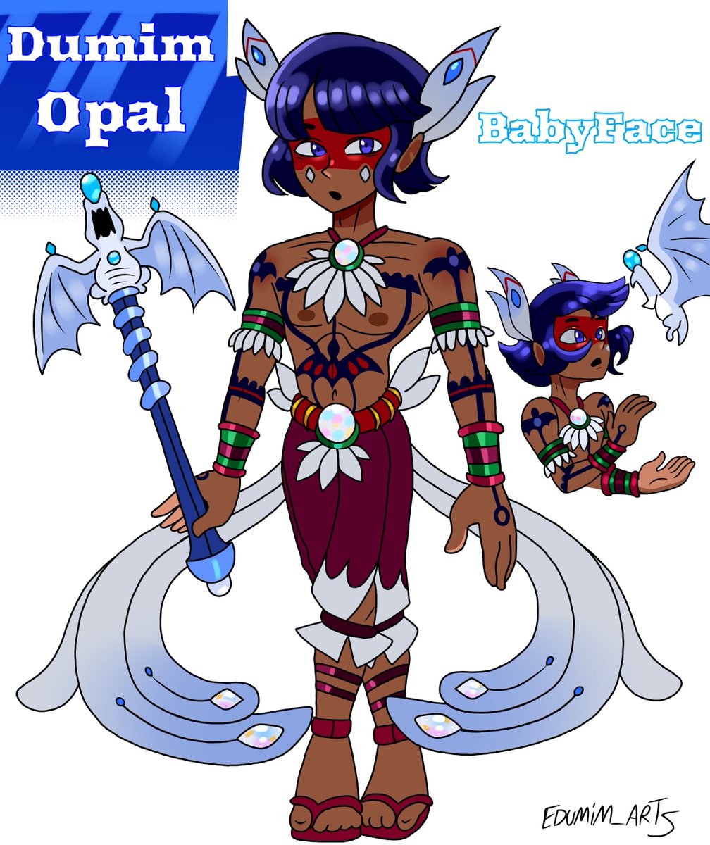 Edumim_arts's tweet photo. Dumim Opal🔮
Dumim é um doce rapaz que vive alegremente com sua tribo em um próprio santuário de animais de cristais. Após descobrir a existência da empresa Luvas de Cristais, ele decidiu participar pra mostrar ao mundo a sua cultura (e deixar sua querida vovó orgulhosa). https://t.co/NR3U78MGPA