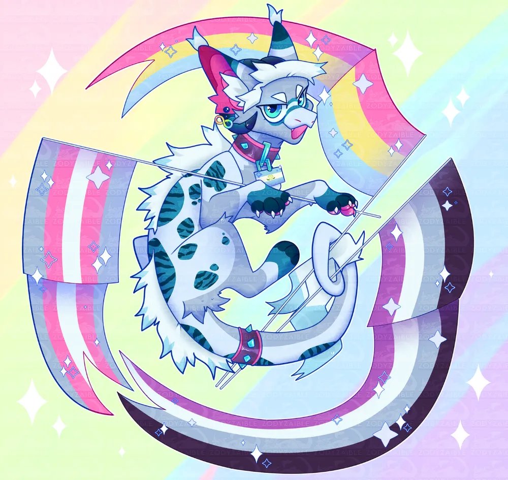 DaisyColli098's tweet photo. Art I did for pride month!!! 🏳️‍🌈 
#furry #furryart #art #pride https://t.co/fb8eCiG7EY