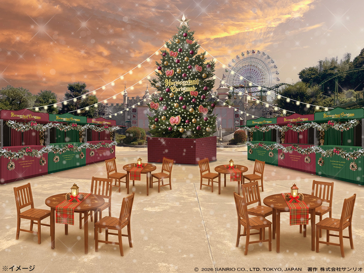 harmony_event's tweet photo. *.・*.・＼ 最新情報！／・.*・.*
HARMONYLAND CHRISTMAS

イベントの詳細を公開🌟

キャラクターたちと一緒につくる
世界でここだけのクリスマスマーケットが
オープン！✨

🗓️ 開催期間：11月13日〜12月25日
❄️ スペシャルサイト：https://t.co/RznKyMnvQ3

#ハーモニーランド
#ハーモニーランドクリスマス