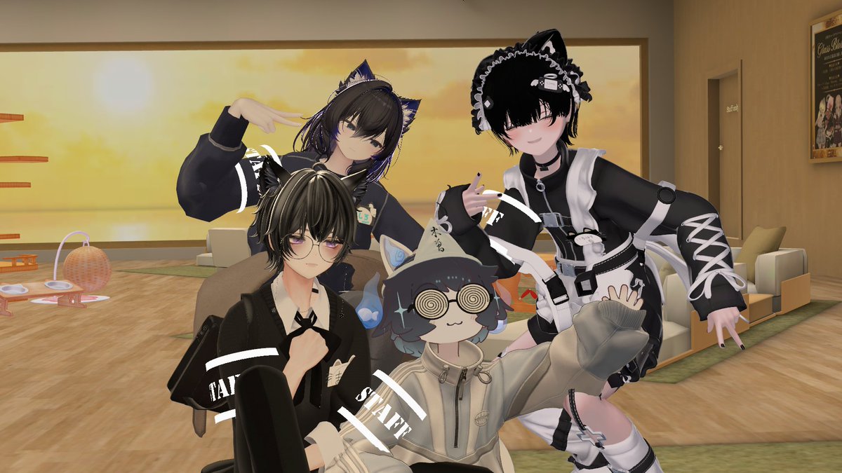 kisson2525's tweet photo. 今日22時からVRChatイベント

🐈️フェリのひみつきち🐈️
グランドオープン🎉

いろんな猫ちゃん達とお話ししよう！
地声のボレアスを楽しめるのはここだけ💙
2:2か2:1の接客になるよ！
遊びに来てね🫶

グループはこちら↓
https://t.co/u3SqKcJErJ

#VRChatイベント
#VRCフェリのひみつきち https://t.co/Todx9Zadz3