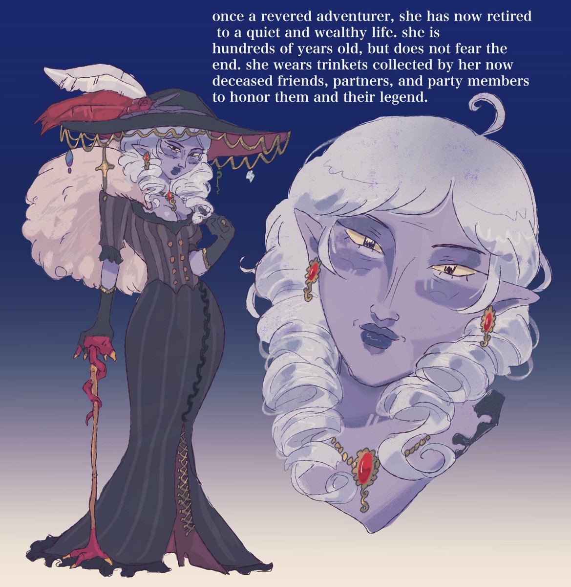 jobo_salad's tweet photo. need to see her in a dnd campaign NOW https://t.co/BmLPlRlJTz
