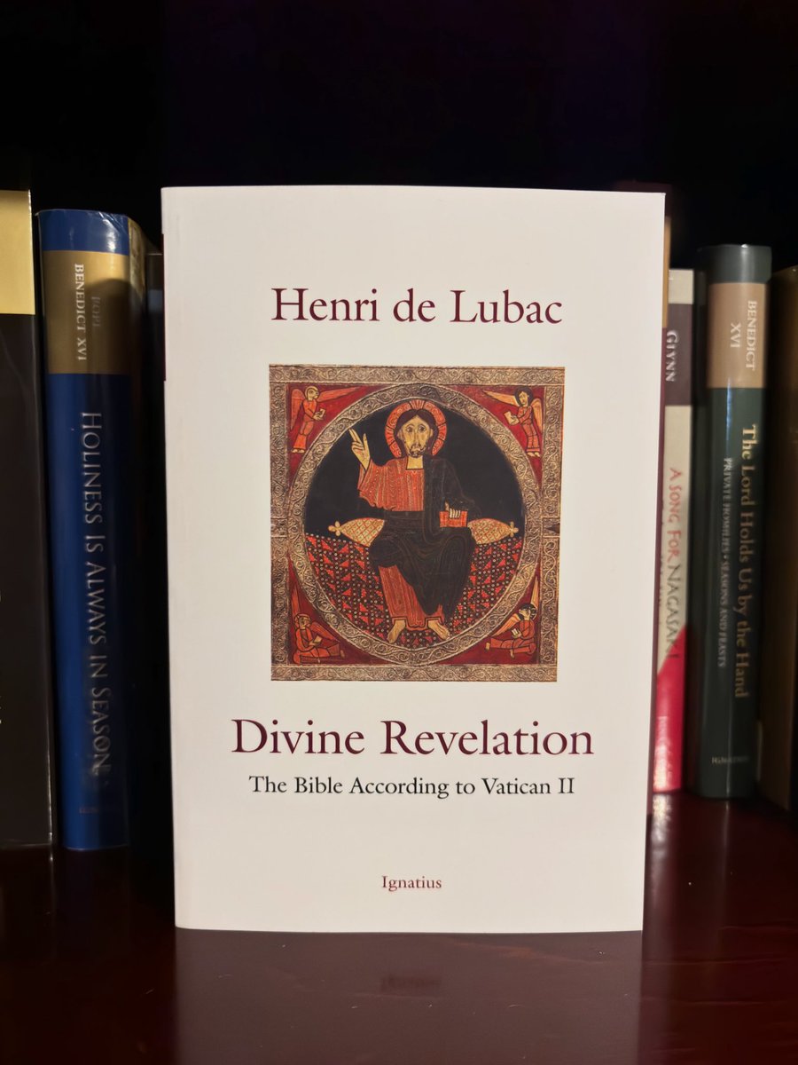IgnatiusPress's tweet photo. 🌟 A commentary by Henri de Lubac on Dei Verbum, the 2nd Vatican Council’s Constitution on Divine Revelation. In pages nourished by Scripture &amp; attentive to the uncertainties of our time, de Lubac says Revelation is inseparable from the gift God makes of himself to man. https://t.co/ZsNnGjGxmy
