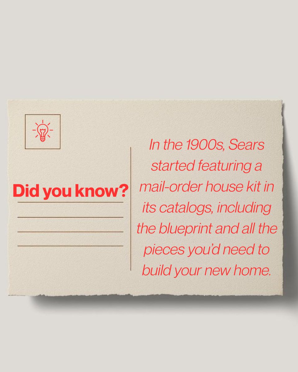 andreaguzhomes's tweet photo. Did you know?

The house that came in the mail.
✉️ 📬 🏡

#didyouknow #fact #1900s  #mail #goodtoknow #randomfact #realestate #realestate101 https://t.co/ZrBKddXWZx