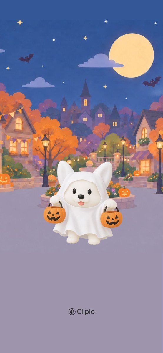 clipio_official's tweet photo. トリック・オア・トリート！🎃
両手にカゴを持ってご主人の前に登場！👻

お菓子くれないとイタズラしちゃうぞ！🍬

今月もカレンダーあり/なしの2種類を用意したから、ぜひ使ってくれ！

#壁紙カレンダー https://t.co/4DITiALYEu