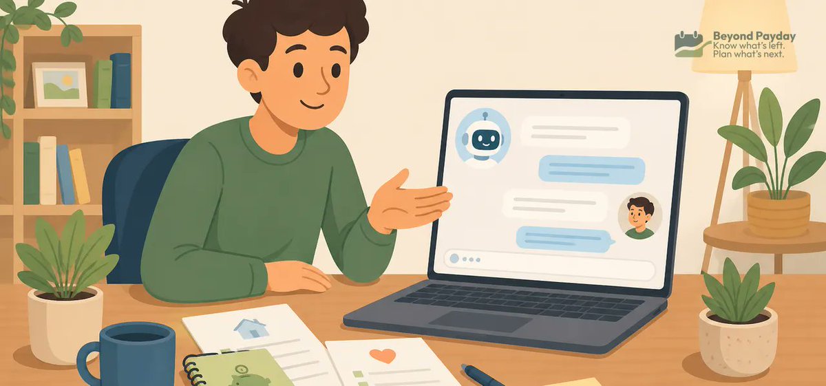 BeyondPaydayApp's tweet photo. Can ChatGPT or Claude help with your budget? Sometimes — but they only know what you tell them and can flub the math. Here's how to use them wisely: https://t.co/ihHb1cAyRk #Budgeting #AI https://t.co/FfvG63GFED