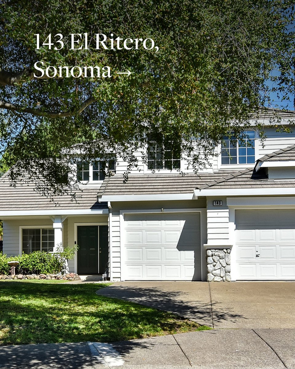 SIRWineCountry's tweet photo. At the end of a cul-de-sac, 143 El Ritero offers a generous setting for Sonoma living. Light-filled interiors lead to a pergola-shaded patio, pool, and open lawn.

https://t.co/6Cy9CEbYgn https://t.co/Unfvq5sUa1