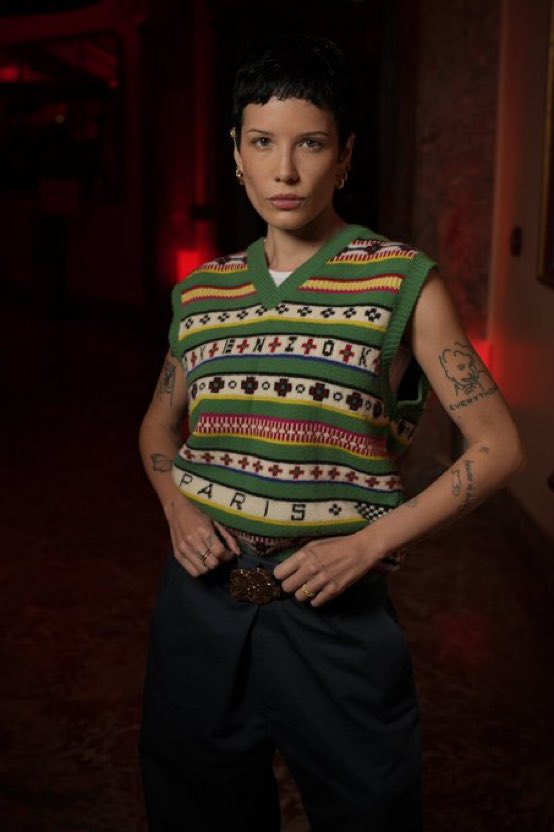 throwbackhals's tweet photo. On this day 4 years ago, September 30th 2022, Halsey attends the Kenzo party during Paris Fashion Week. https://t.co/7WQiqRNPj8