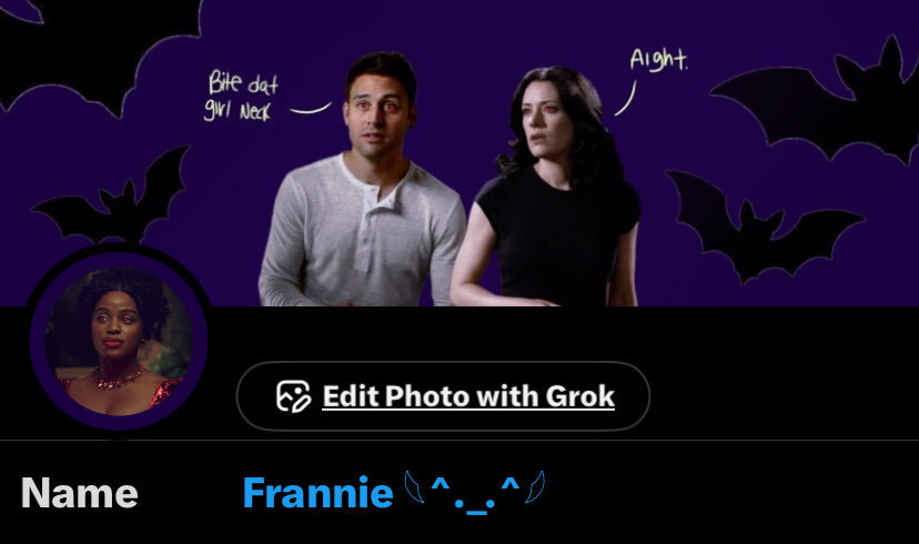 Michaeddie's tweet photo. Spooky season Fran hehe https://t.co/YyAxxzkjN5