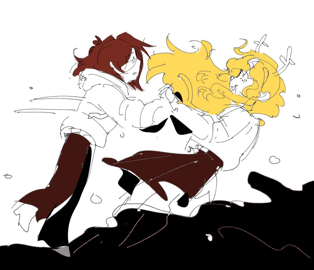 reigobun's tweet photo. Kris Dreemurr and Noelle Holiday have left the confines of this world #deltarune https://t.co/lyJb3aVScE