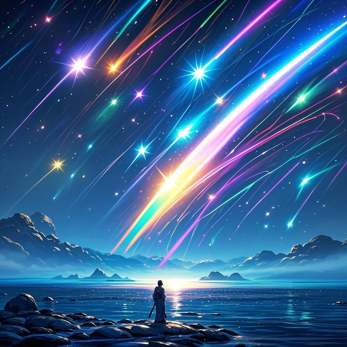 lee_krix827's tweet photo. When a meteor (陨) lands, the starry sky’s charm (忻) will embed (嵌) in every ping (乒, a playful nod to the crisp, sharp energy) of the fresh night breeze. https://t.co/ExTKRN8ydB