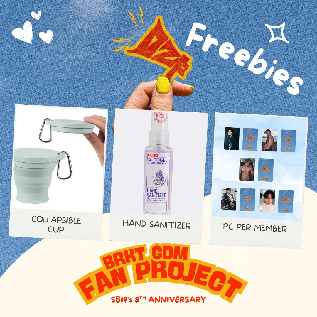 jksjpmeow's tweet photo. For the upcoming ONE ZONE FEST and SB19’s 8th Anniversary, here are our small fan projects from BRKT GDM! 

These will be given to attending fans on October 24–25. 

Each tote bag includes:
•Collapsible cup
• Compact mirror with solo logos (not keychains 😭)
• Hair clip with solo logos
• Hand sanitizer
• Photocard

A little something from us to celebrate these special days with fellow fans!