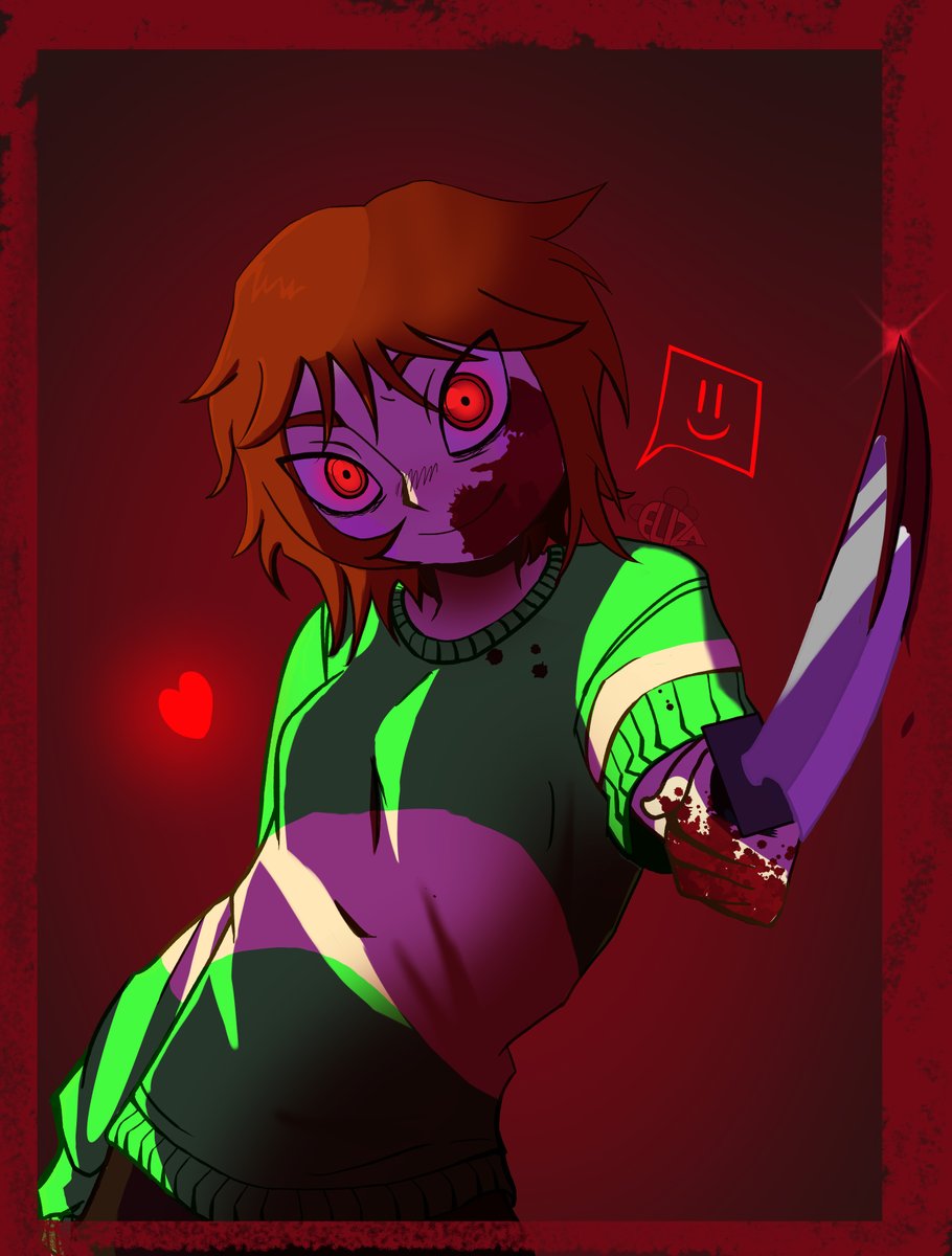 Lizahbeeh's tweet photo. You are feel filled with determination...
#undertale #chara #fanart #wip https://t.co/KzD8BYLv0f