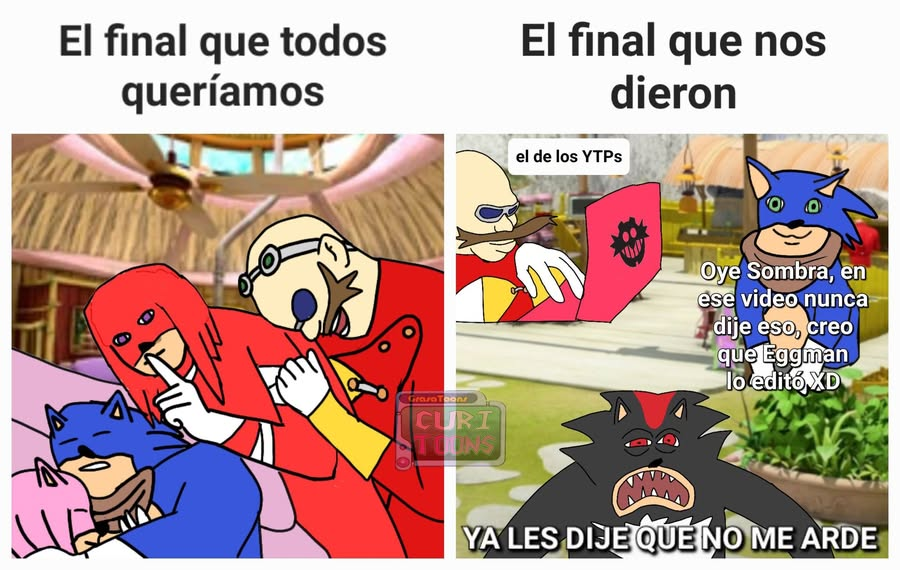 Serip1407's tweet photo. "Siempre habrá otra temporada"
-Eggman de boom antes que cancelaran su serie https://t.co/nTVHACi1kQ