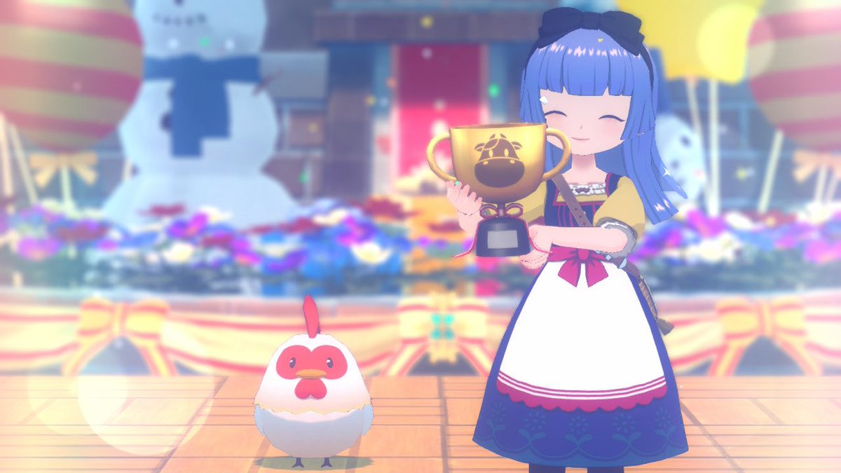 maronnrty's tweet photo. うちのニワトリさん達がブランド化しました〜🥺

嬉しい！

エントリーしてる時にハート飛ぶの可愛くって好き

#牧場物語 #グラバザ https://t.co/ayz8LW2c6e