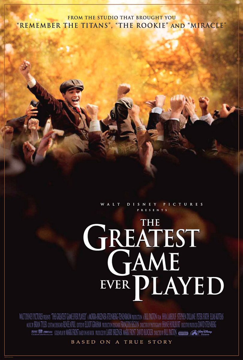 FilmNewsNos's tweet photo. 🎬MOVIE HISTORY: 21 years ago today, September 30, 2005, the movie ‘The Greatest Game Ever Played’ opened in theaters!

#ShiaLaBeouf #StephenDillane #PeterFirth #EliasKoteas #LukeAskew #JoshFlitter #PeytonList #MarnieMcPhail #LenCariou #MichaelSinelnikoff #StephenMarcus #MaxKasch https://t.co/krumoAQoXW