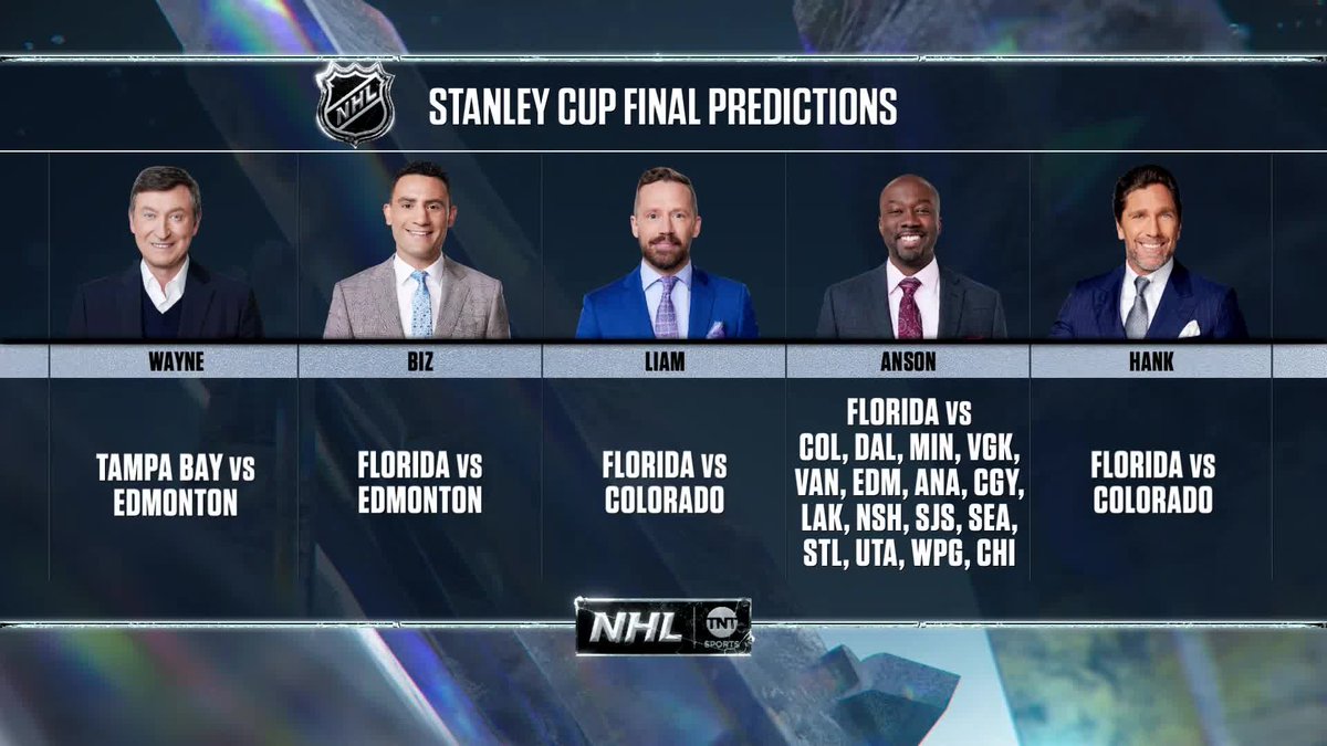 NHL_On_TNT's tweet photo. The Boys 2027 Cup Final Predictions (Ft. The Ace Special of picking multiple teams) 😂🏆 https://t.co/6vsutnmHAx