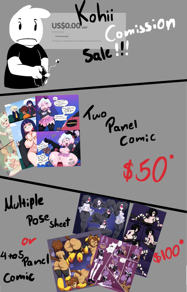 KohiiTiimo's tweet photo. OK IT's Time 

Big commission sale 

i have 10 slots for this 

both include up to 2 characters, simple background and full color,  (floating genitals or hands DOES NOT count as extra character)

RT are appreciated same ToS of normal comms 

this ends October 20 https://t.co/rfbvmNXh4m