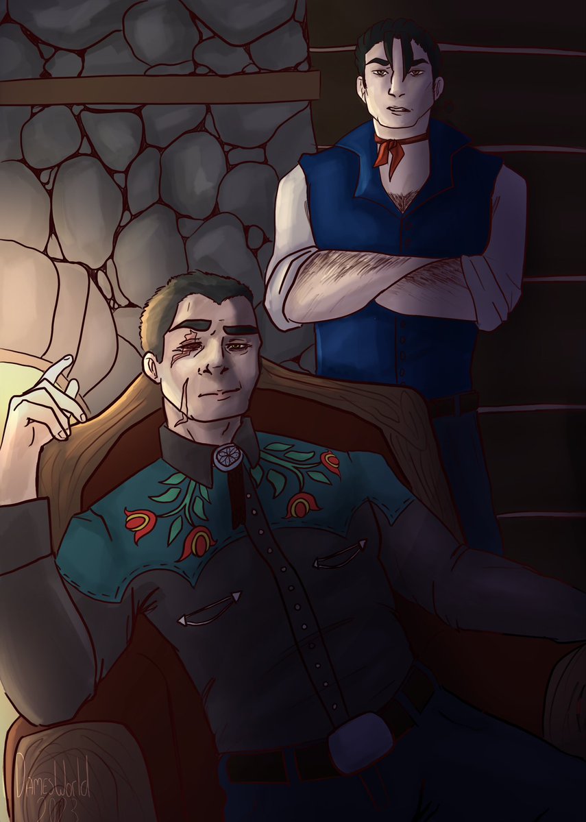 dames_world's tweet photo. @sysinacgi Getting back into drawing digitally and posting. I’m Dames, I’m a artist who loves fantasy, all things nerdy and cowboys 😌🙏 https://t.co/IDy0U567fK